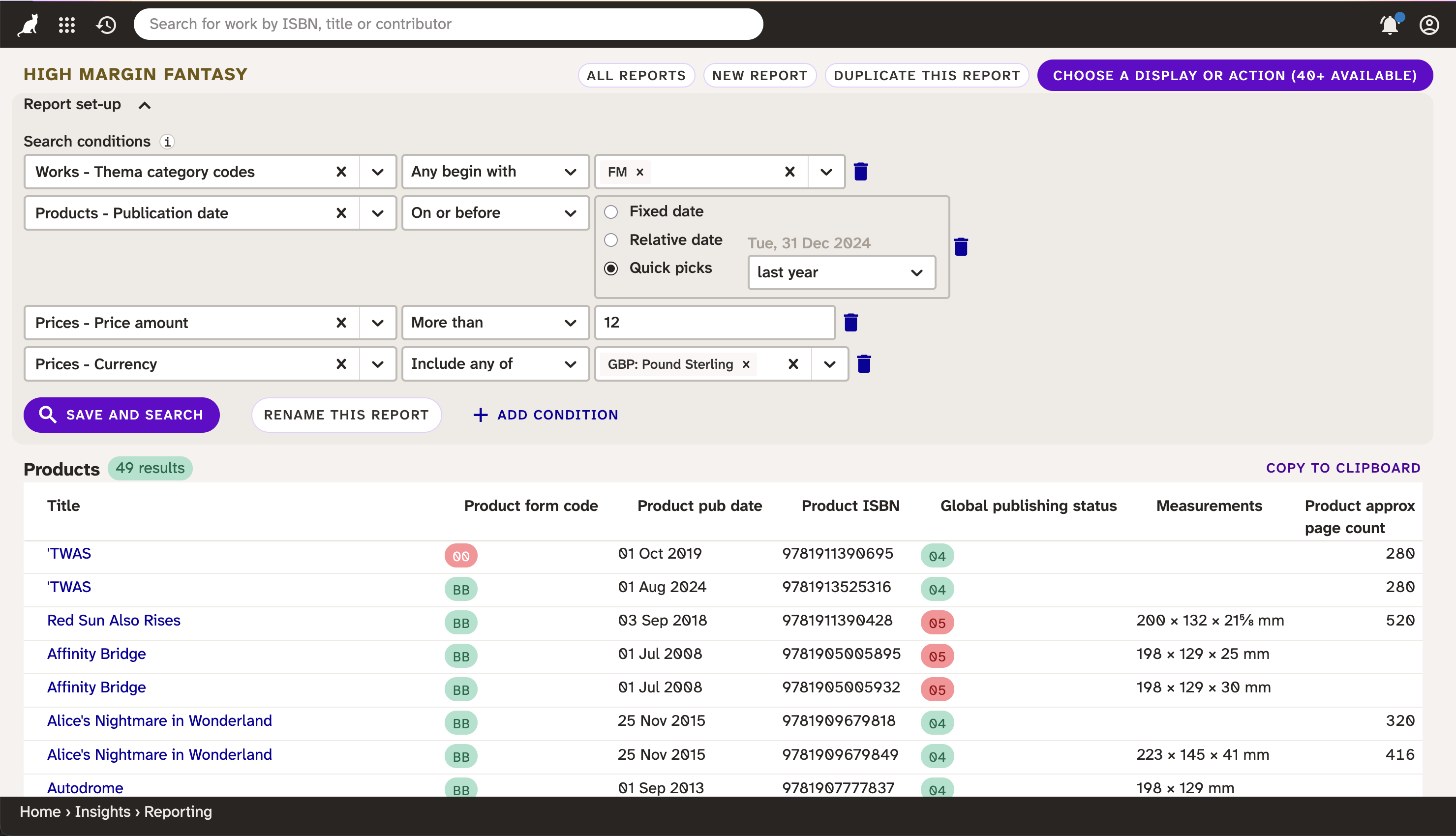 Screenshot of search.