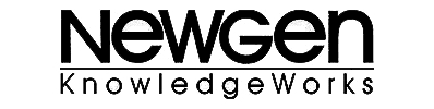 Monochrome SVG of the logo of NewGen