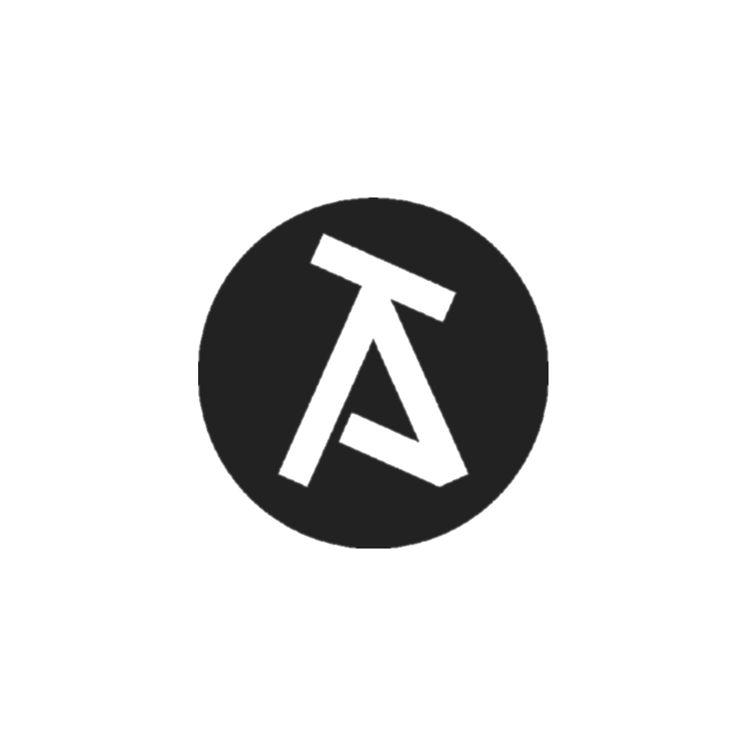 Monochrome SVG of the logo of Tilted Axis Press