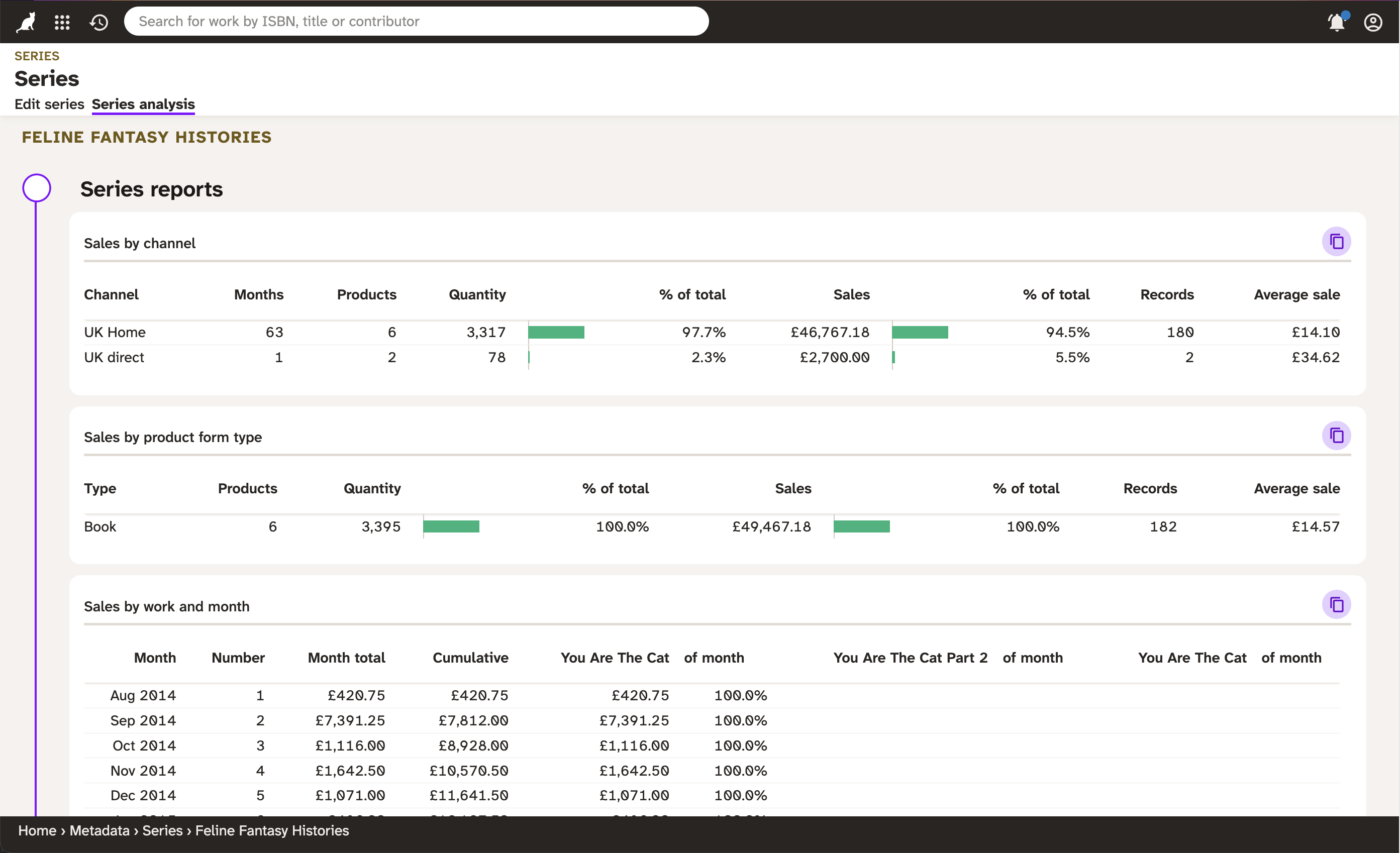 Screenshot of Consonance showing series analysis